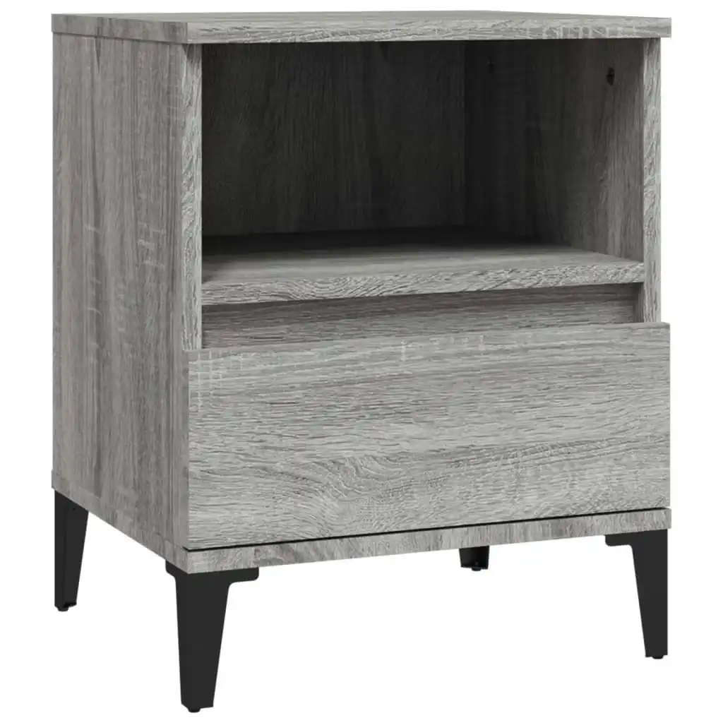 Bedside Cabinet Grey Sonoma 40x35x50 cm 821822