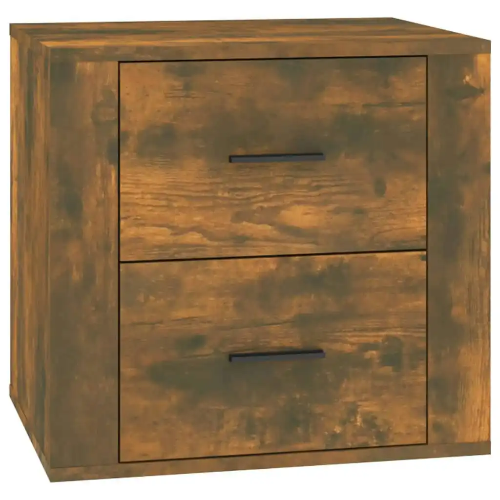 Bedside Cabinet Smoked Oak 50x39x47 cm 816709