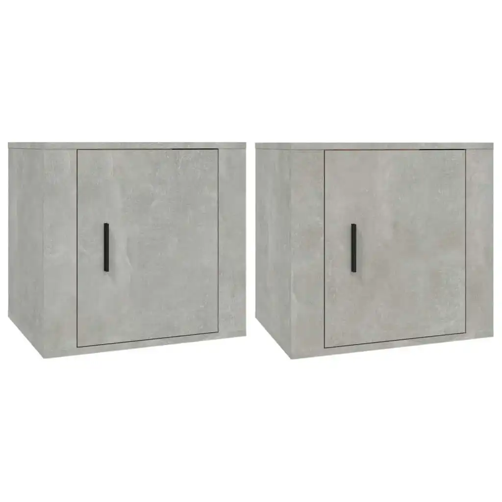 Bedside Cabinets 2 pcs Concrete Grey 50x39x47 cm 816697