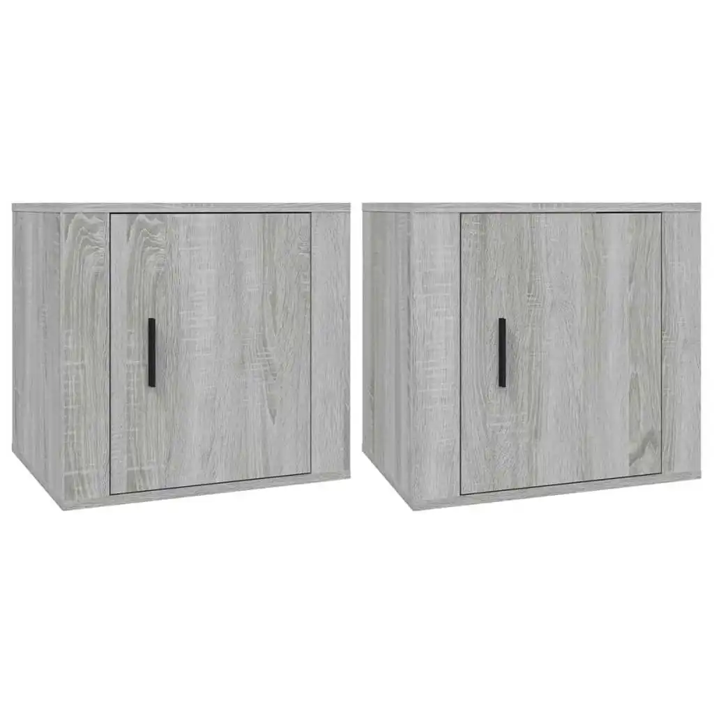 Bedside Cabinets 2 pcs Grey Sonoma 50x39x47 cm 816701