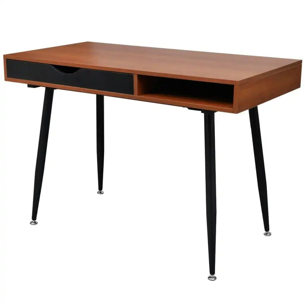 Brown Workstation Computer Desk Laptop Table 20086