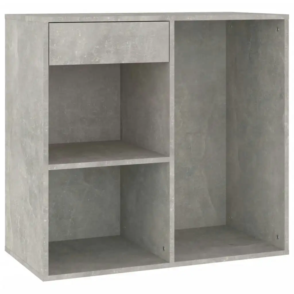 Cosmetic Cabinet Concrete Grey 80x40x75 cm Engineered Wood 808841