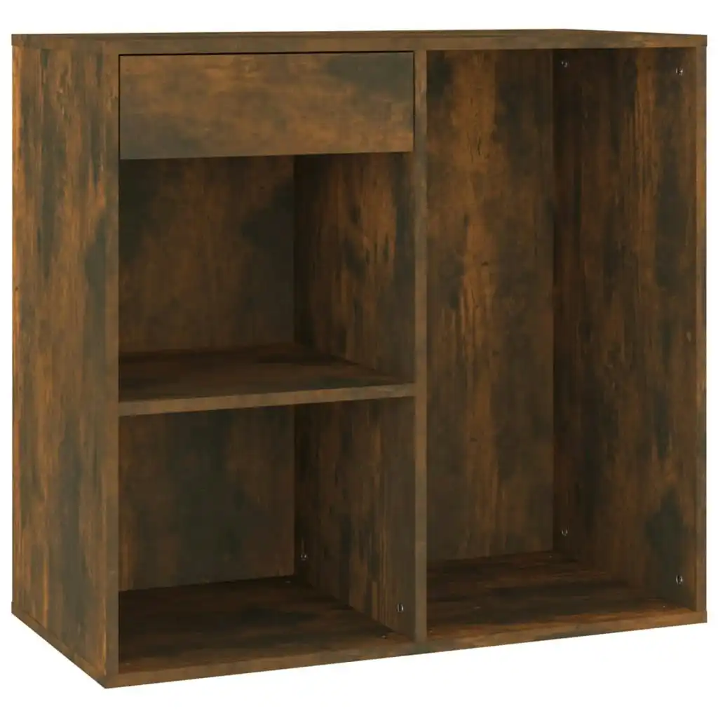 Cosmetic Cabinet Smoked Oak 80x40x75 cm Engineered Wood 820502