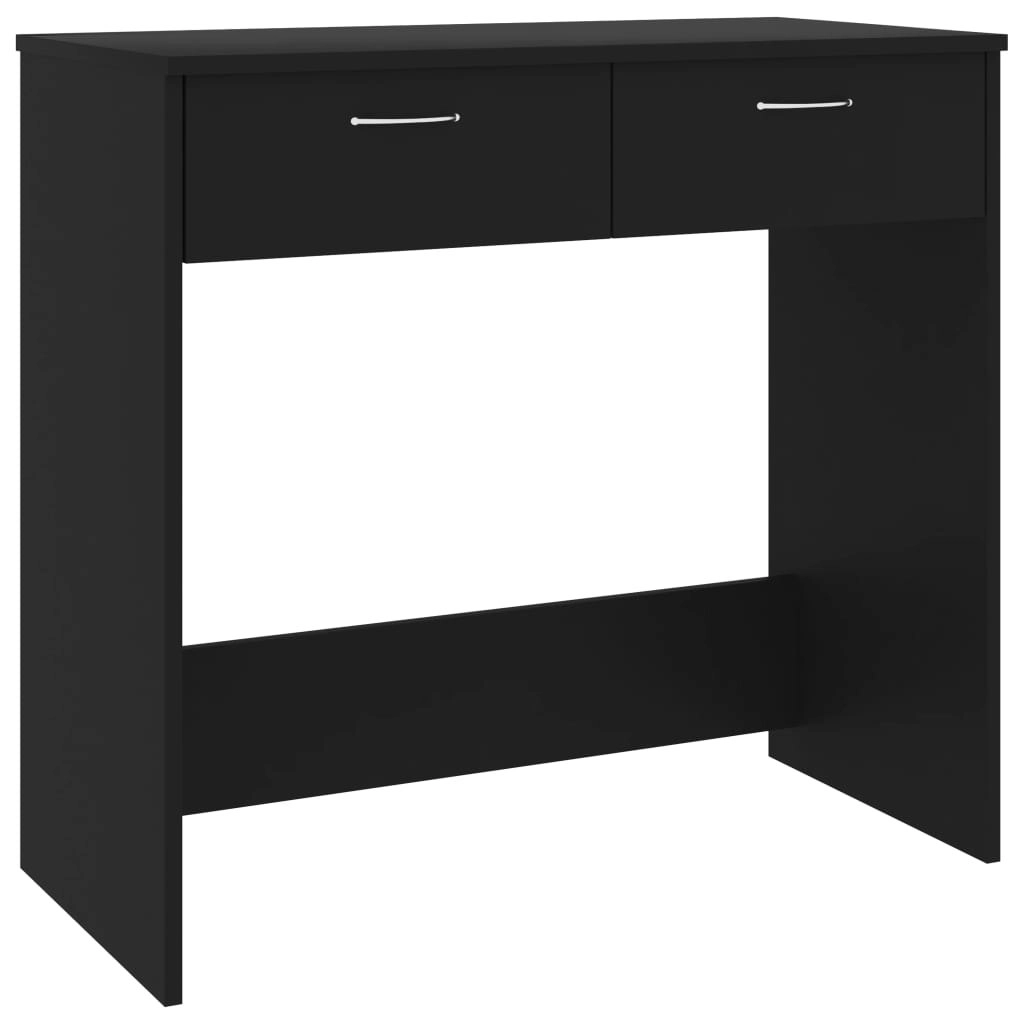 Desk Black 80x40x75 cm Engineered Wood 801356