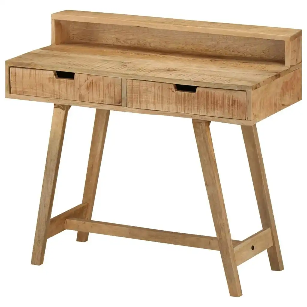 Desk 100x45x90 cm Solid Rough Mango Wood 328269