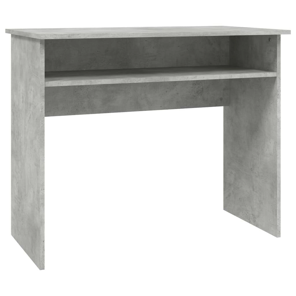 Desk Concrete Grey 90x50x74 cm Engineered Wood 801174