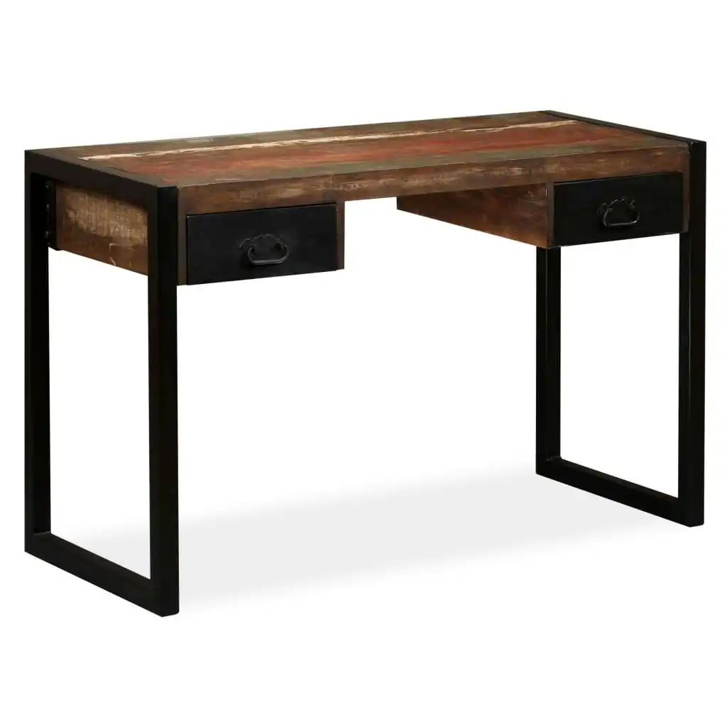 Desk with 2 Drawers Solid Reclaimed Wood 120x50x76 cm 244905