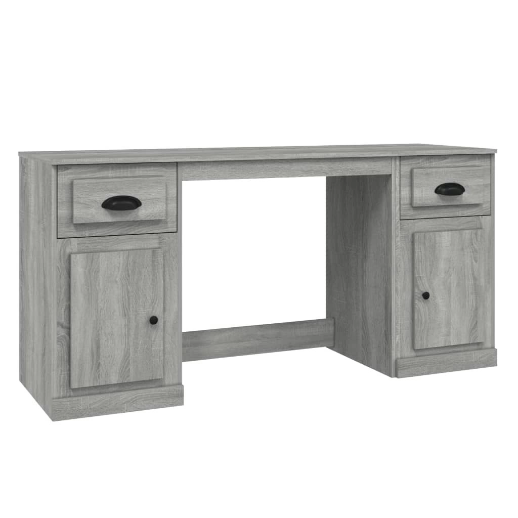 Desk with Cabinet Grey Sonoma Engineered Wood 3185333