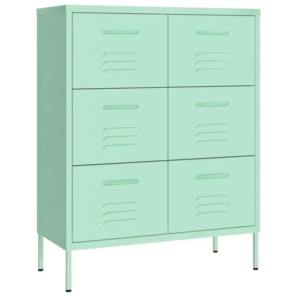 Drawer Cabinet Mint 80x35x101.5 cm Steel 336149