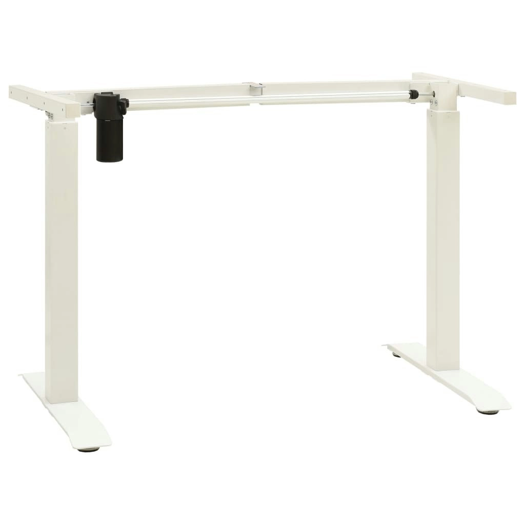 Electric Motorised Standing Desk Frame Height Adjustable White 321716