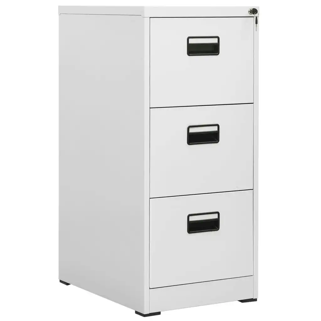 Filing Cabinet Light Grey 46x62x102.5 cm Steel 20123