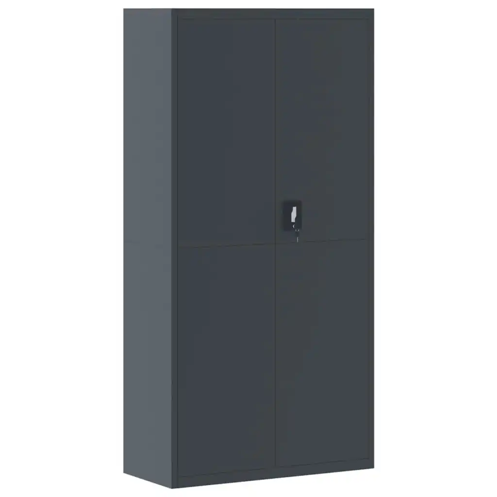 File Cabinet Anthracite 90x40x180 cm Steel 339755