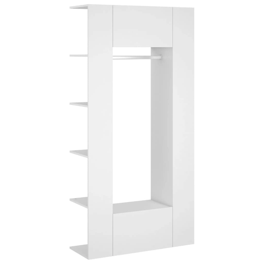 Hallway Cabinets 2 pcs White Engineered Wood 3082035