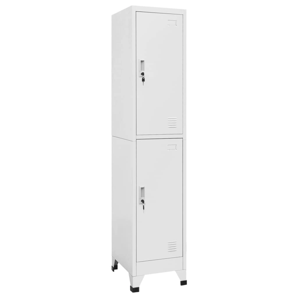 Locker Cabinet with 2 Compartments 38x45x180 cm 244473