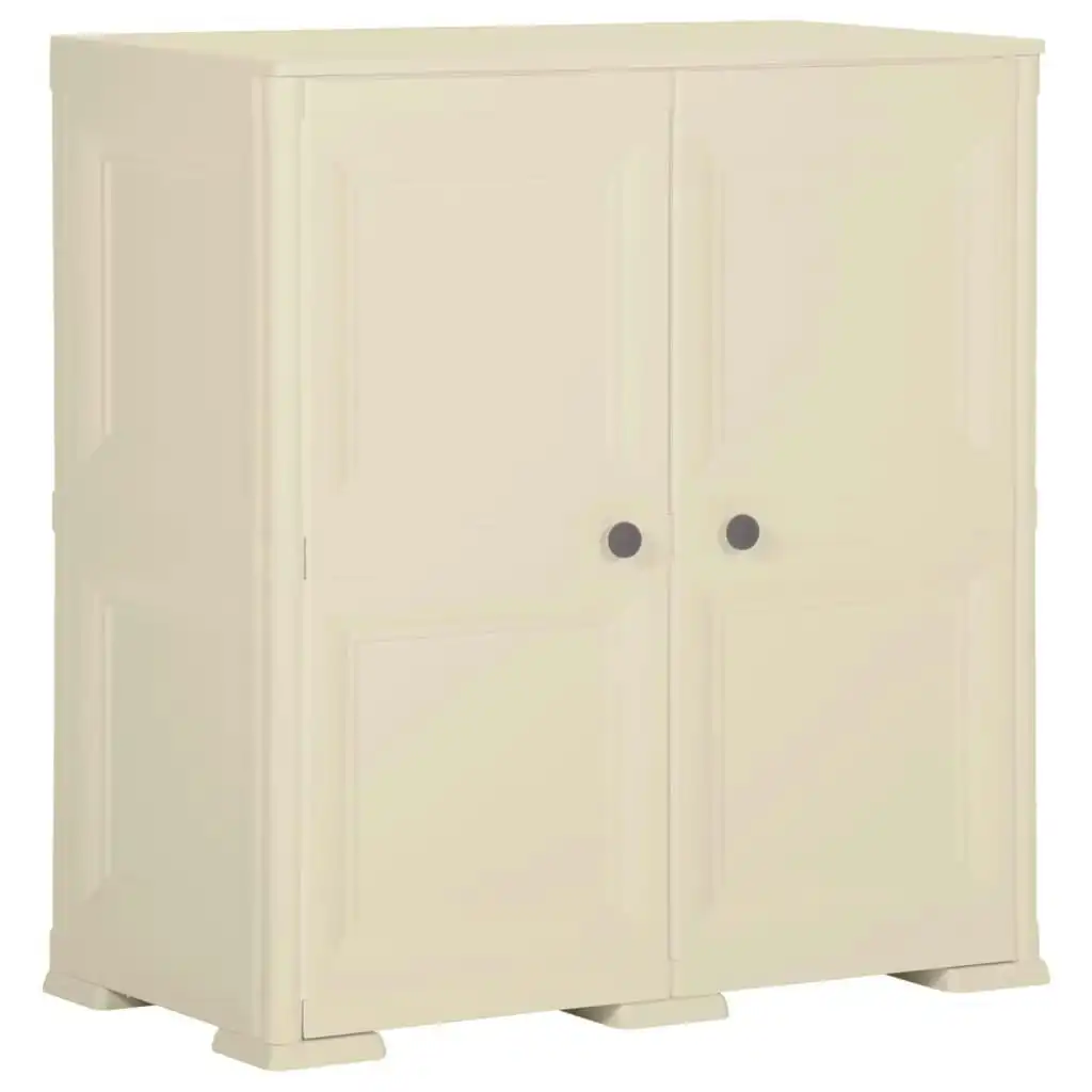 Plastic Cabinet 79x43x85.5 cm Wood Design Angora White 340596