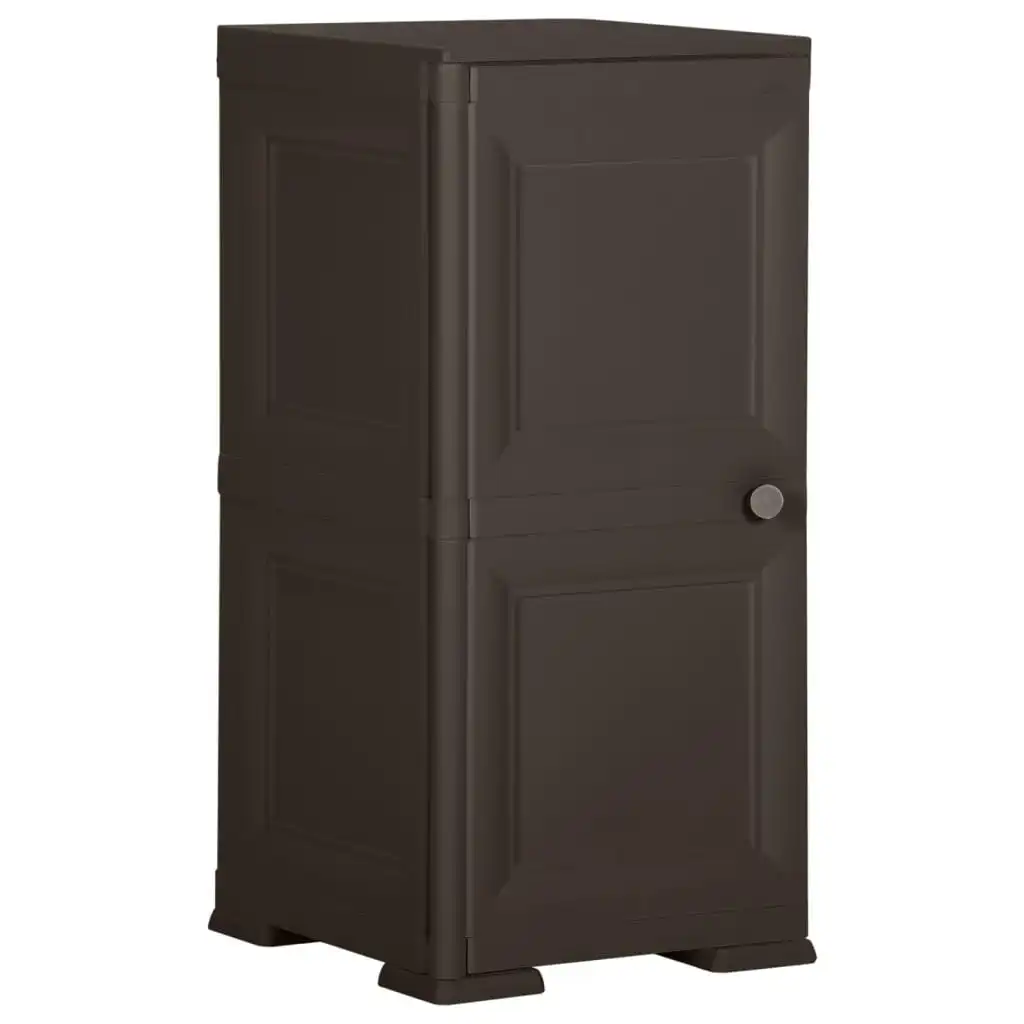 Plastic Cabinet 40x43x85.5 cm Wood Design Brown 340610