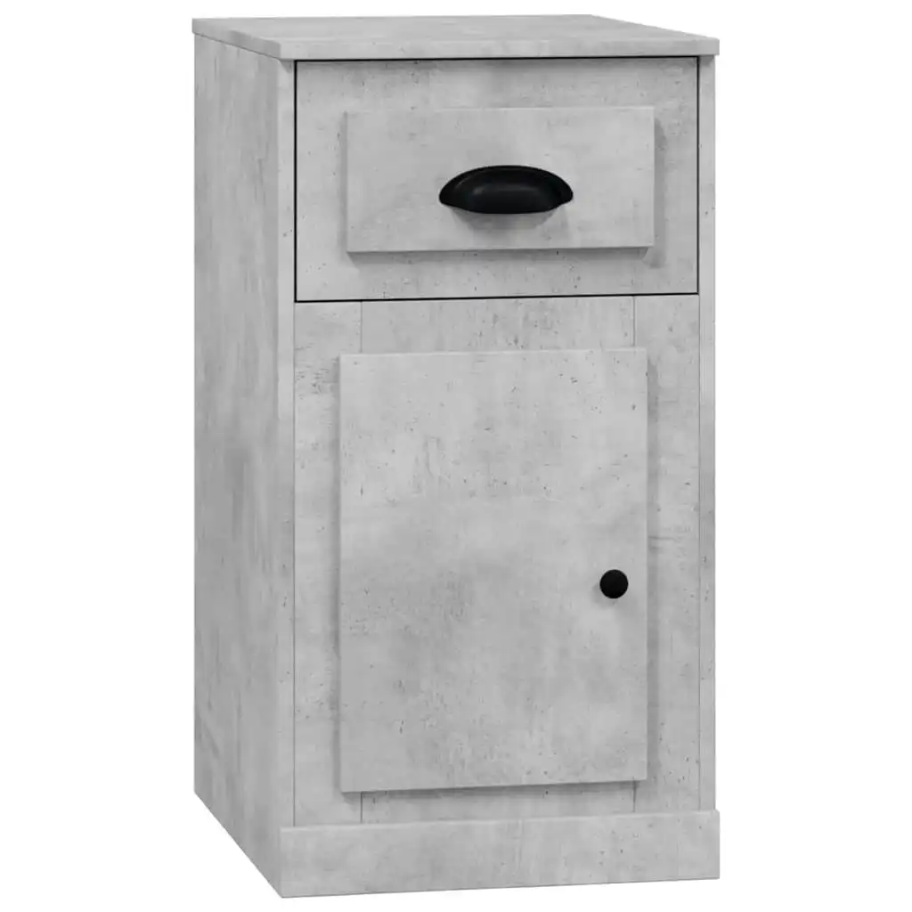 Side Cabinet with Drawer Concrete Grey 40x50x75 cm Engineered Wood 816484