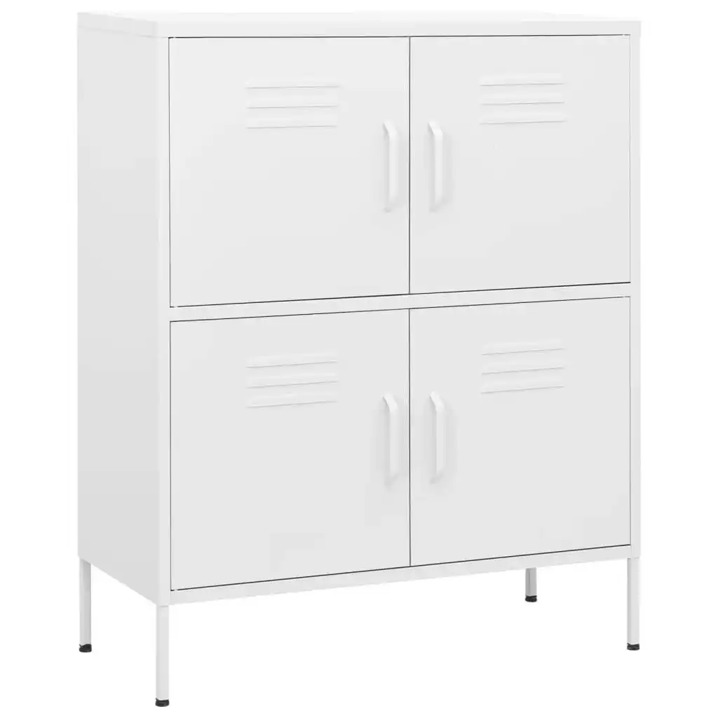 Storage Cabinet White 80x35x101.5 cm Steel 336143