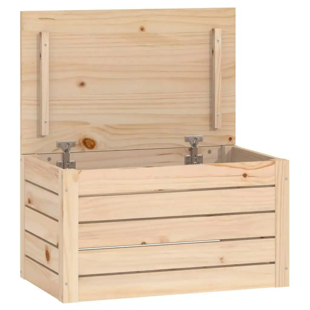 Storage Box 59.5x36.5x33 cm Solid Wood Pine 823614