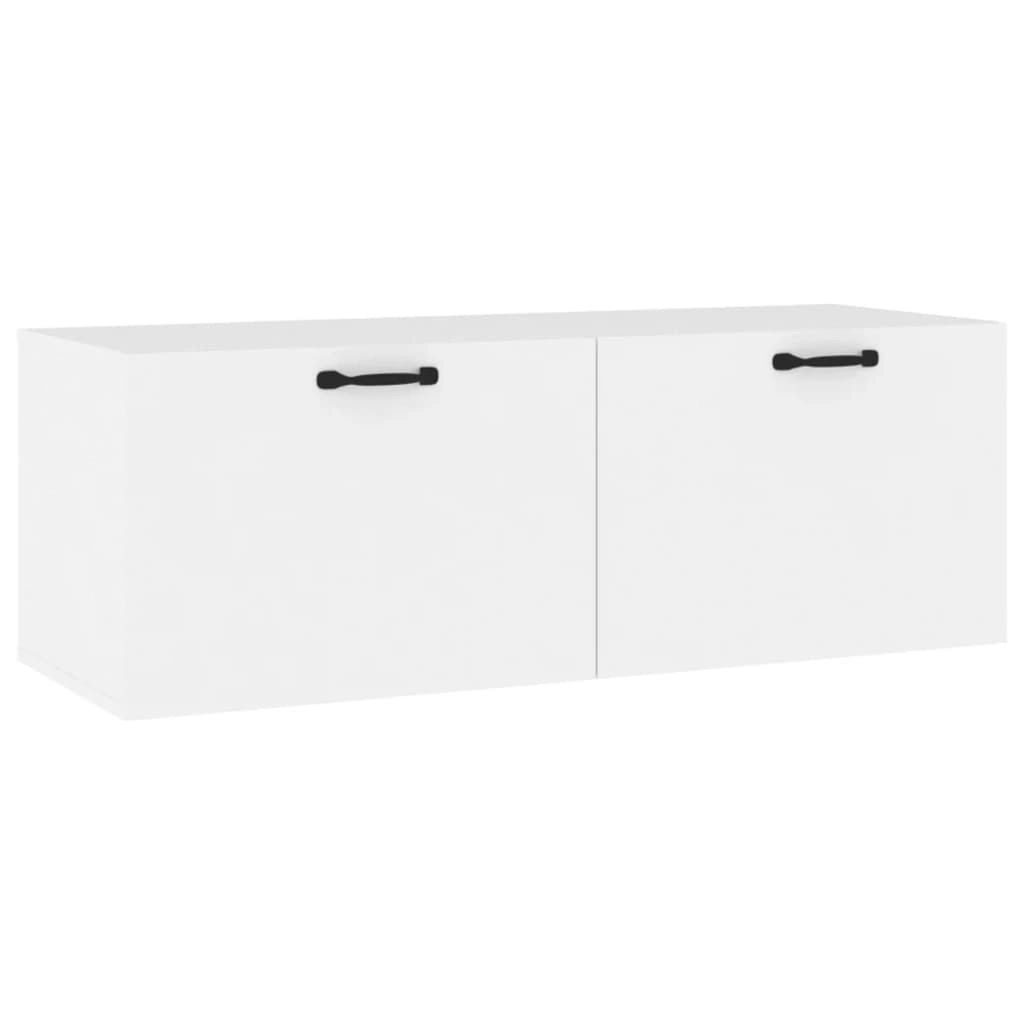 Wall Cabinet White 100x36.5x35 cm Engineered Wood 812951