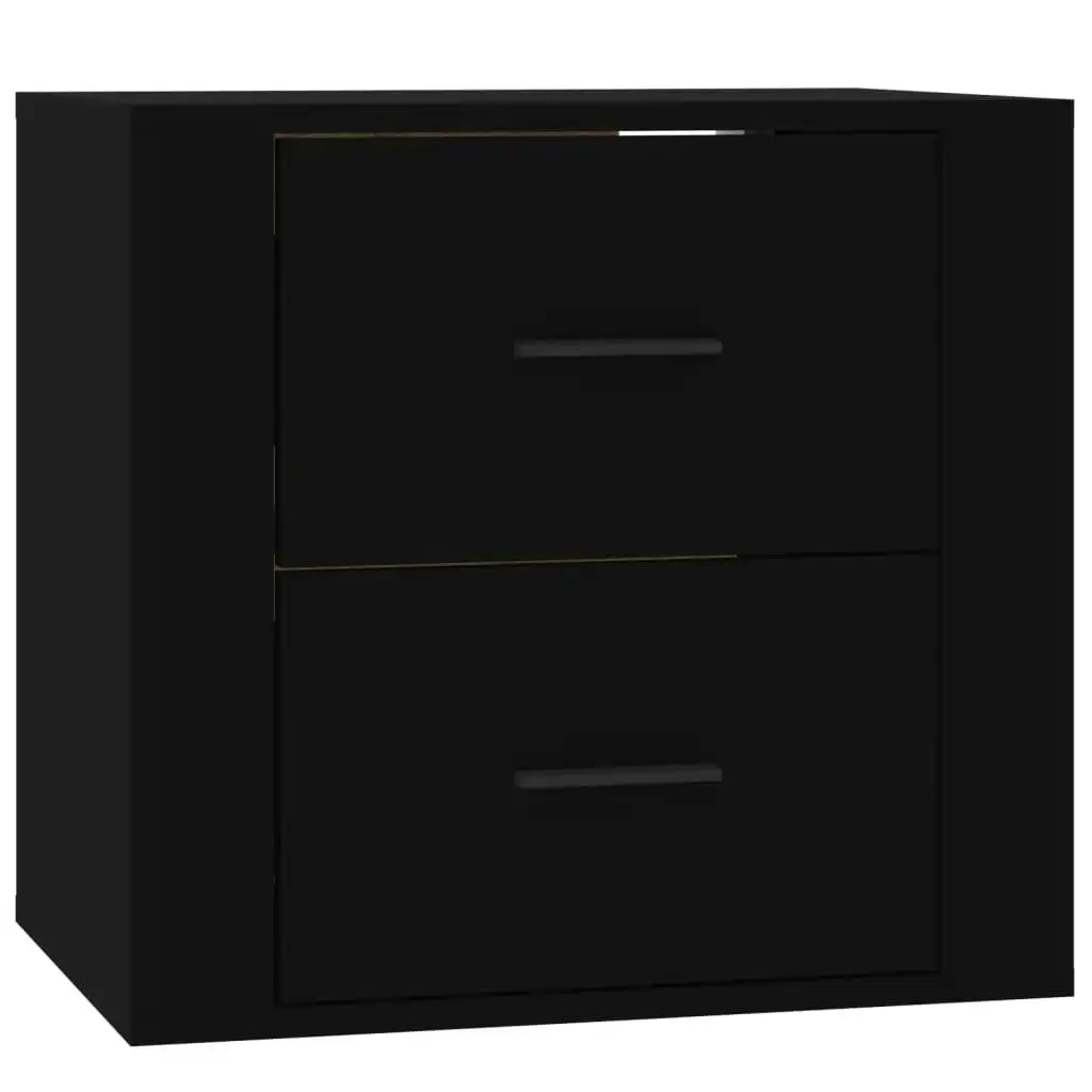 Wall-mounted Bedside Cabinet Black 50x36x47 cm 816857