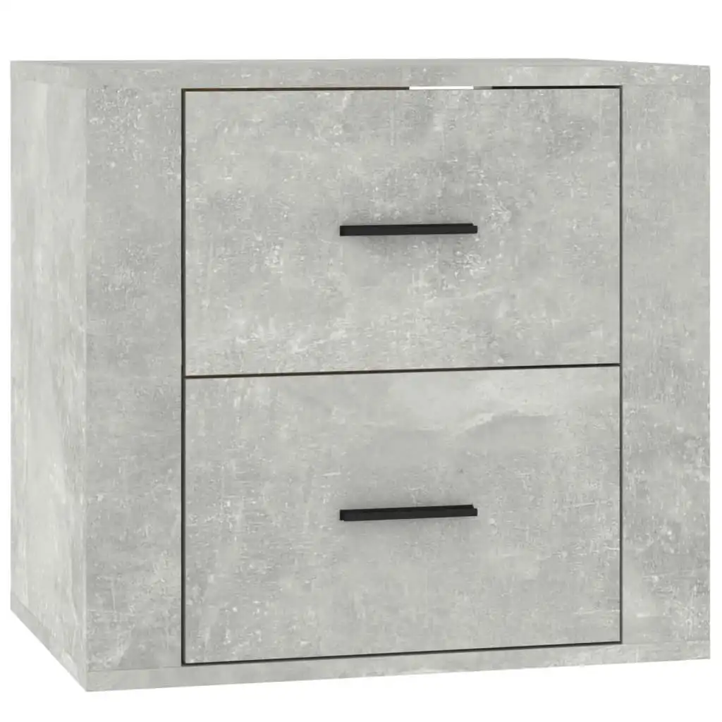 Wall-mounted Bedside Cabinet Concrete Grey 50x36x47 cm 816860