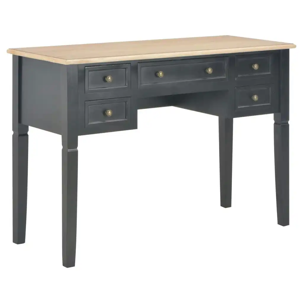 Writing Desk Black 109.5x45x77.5 cm Wood 280071