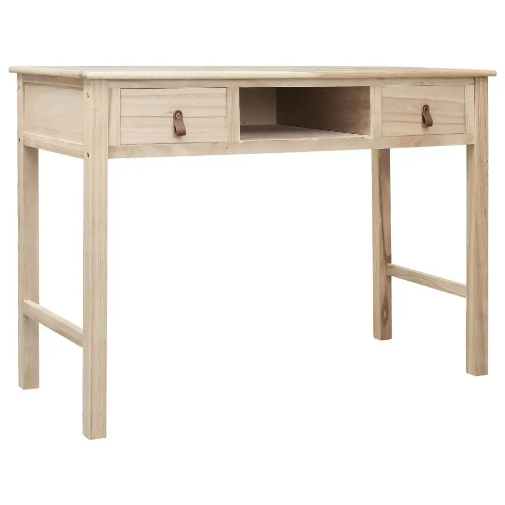 Writing Desk Natural 110x45x76 cm Wood 284159