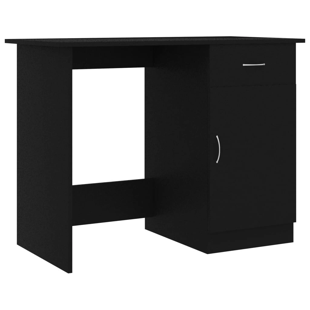 Desk Black 100x50x76 cm Engineered Wood 801081