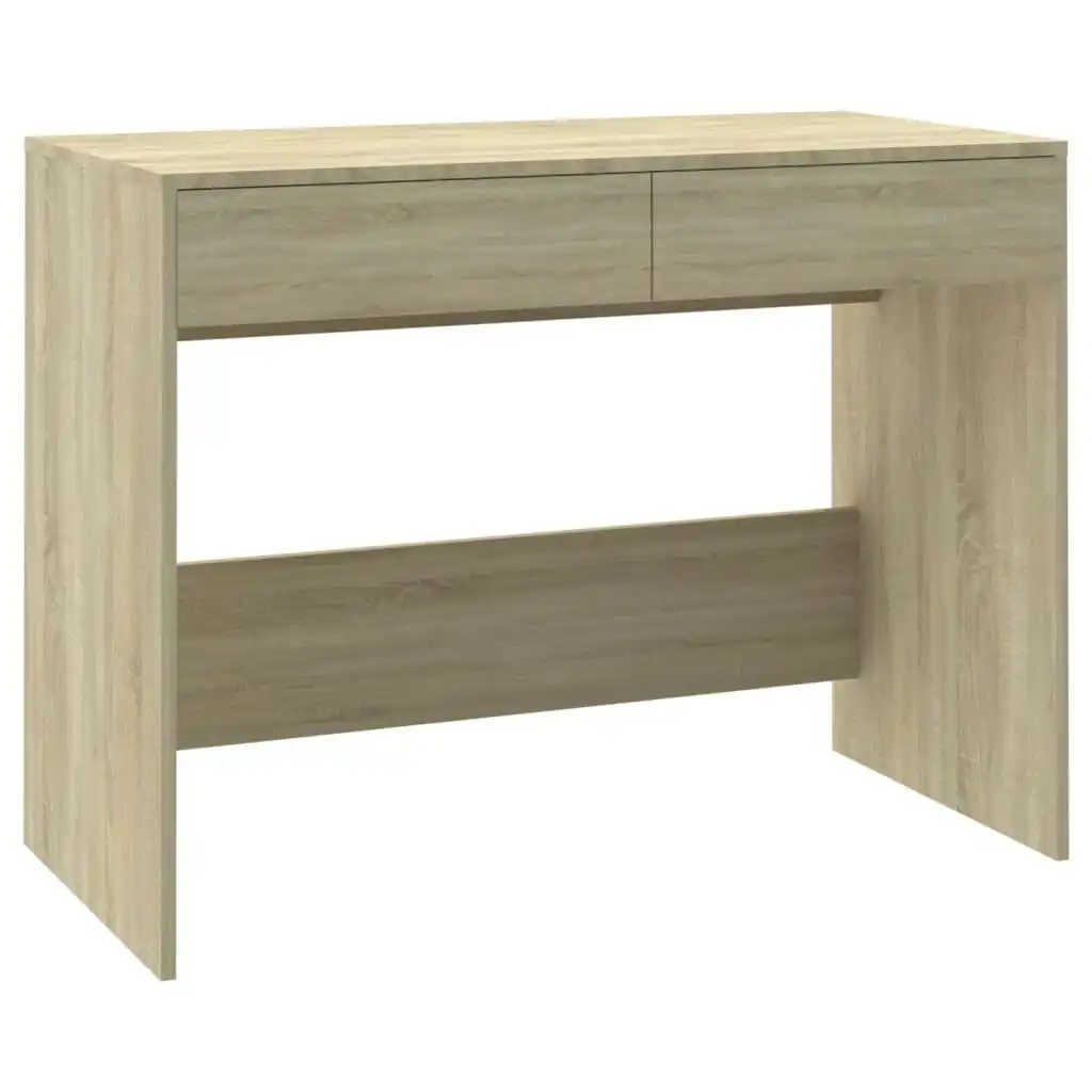 Desk Sonoma Oak 101x50x76.5 cm Engineered Wood 809560