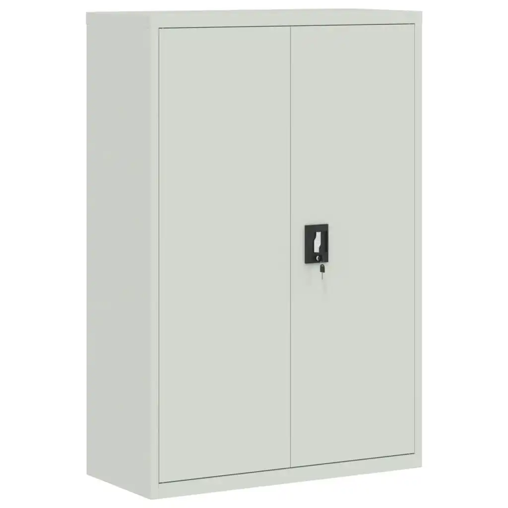 Office Cabinet 90x40x140 cm Steel Grey 244649