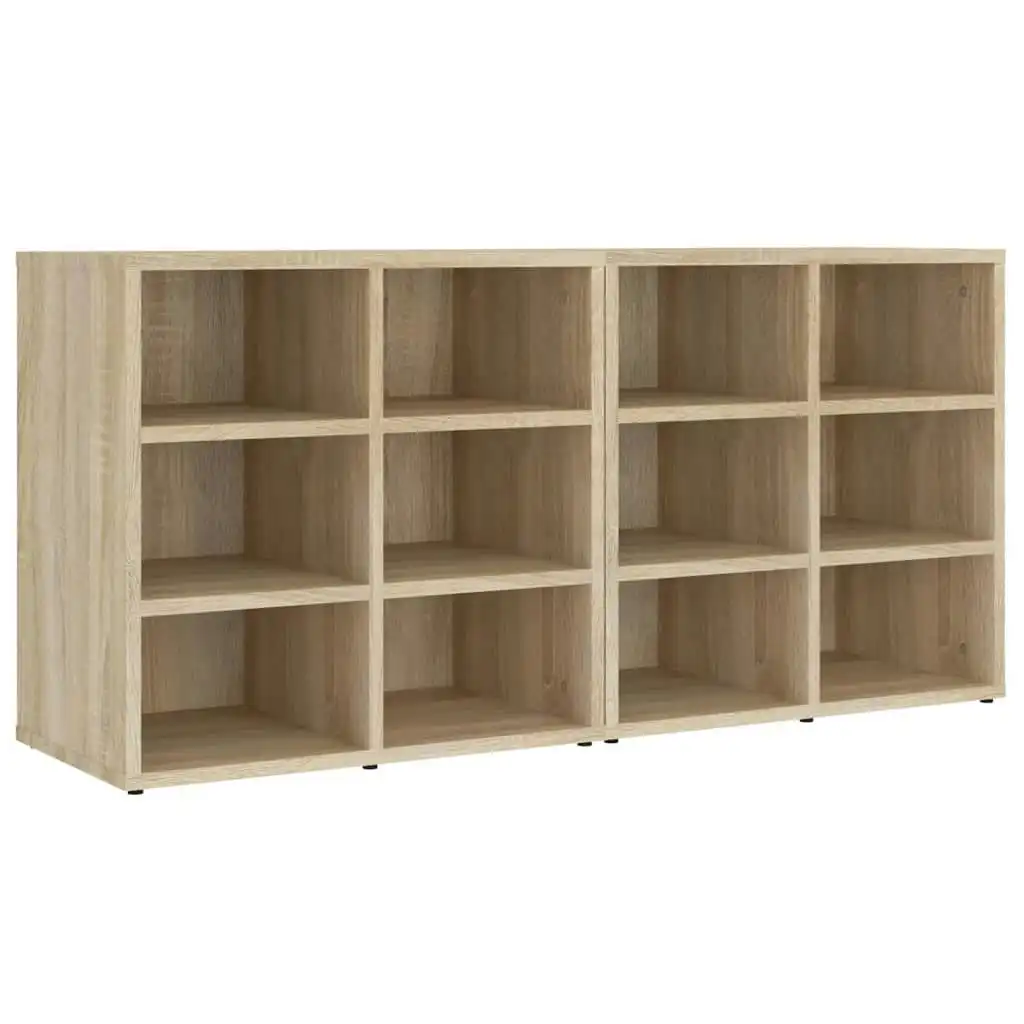 Shoe Cabinets 2 pcs Sonoma Oak 52.5x30x50 cm 808691