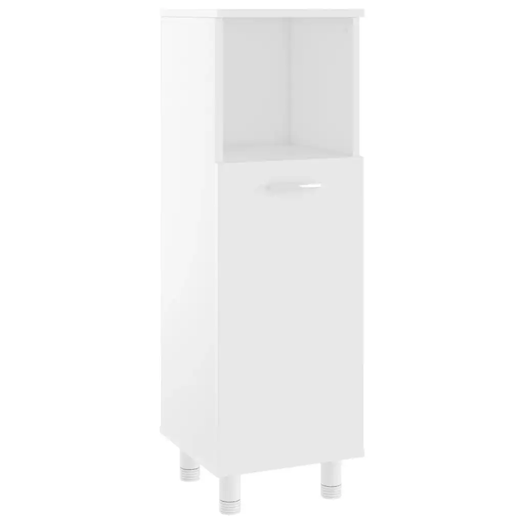 Bathroom Cabinet White 30x30x95 cm Engineered Wood 802615