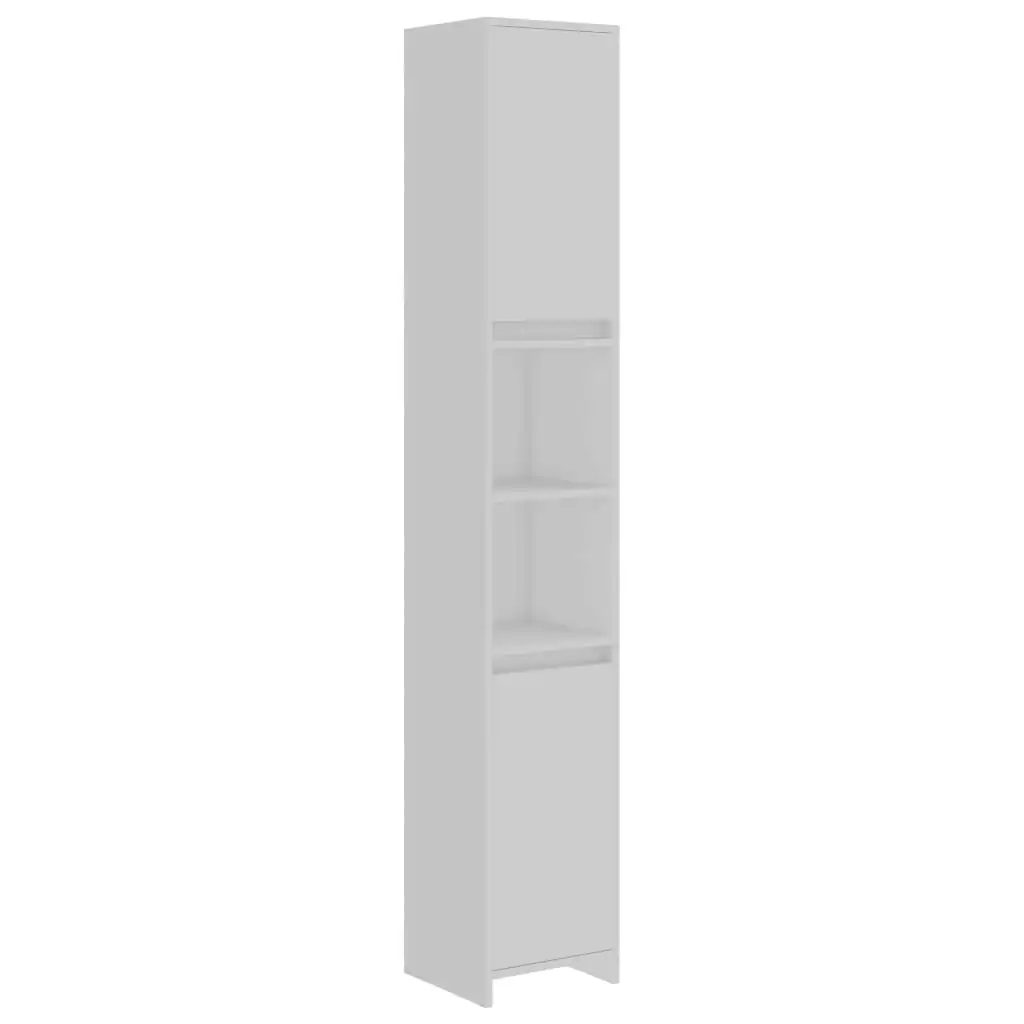 Bathroom Cabinet White 30x30x183.5 cm Engineered Wood 802669