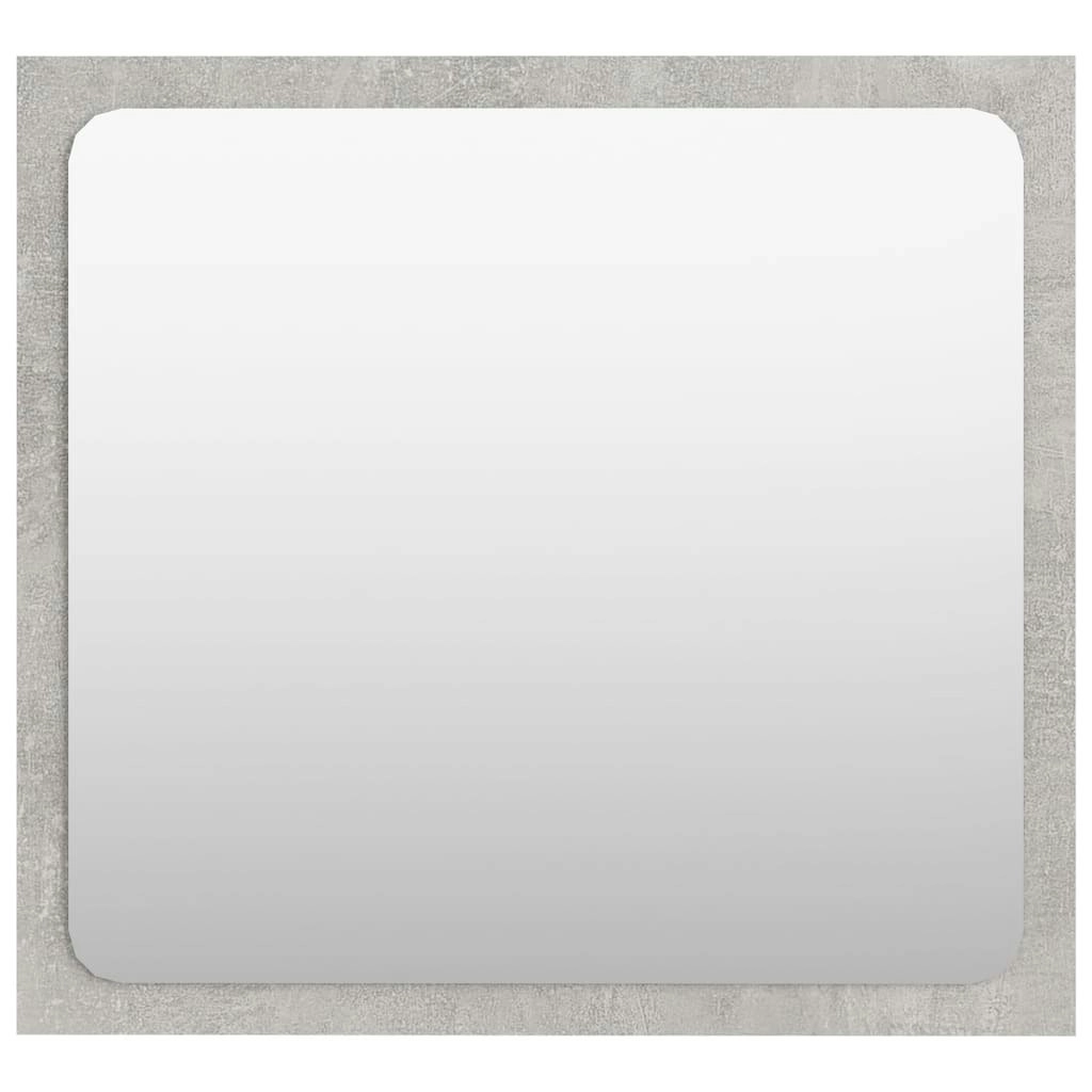 Bathroom Mirror Concrete Grey 40x1.5x37 cm Engineered Wood 804602