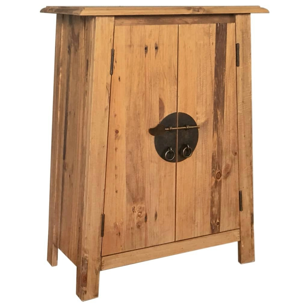 Bathroom Side Cabinet Solid Pinewood 59x32x80 cm 246037