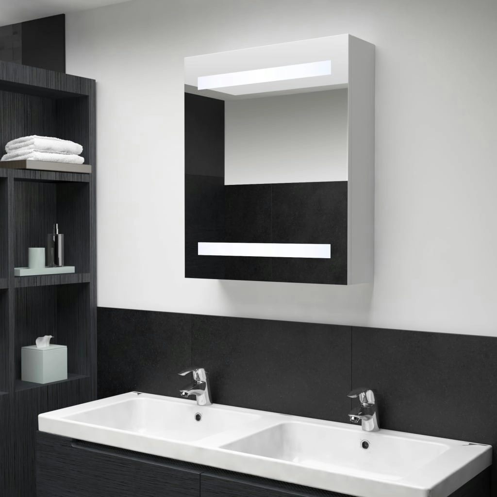 LED Bathroom Mirror Cabinet 50x13.5x60 cm 285115