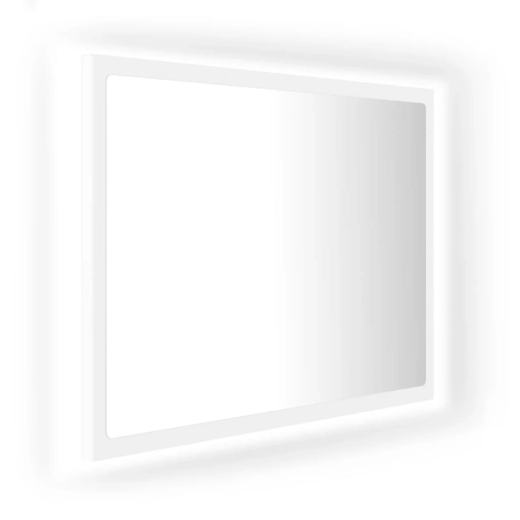 LED Bathroom Mirror White 60x8.5x37 cm Acrylic 804916