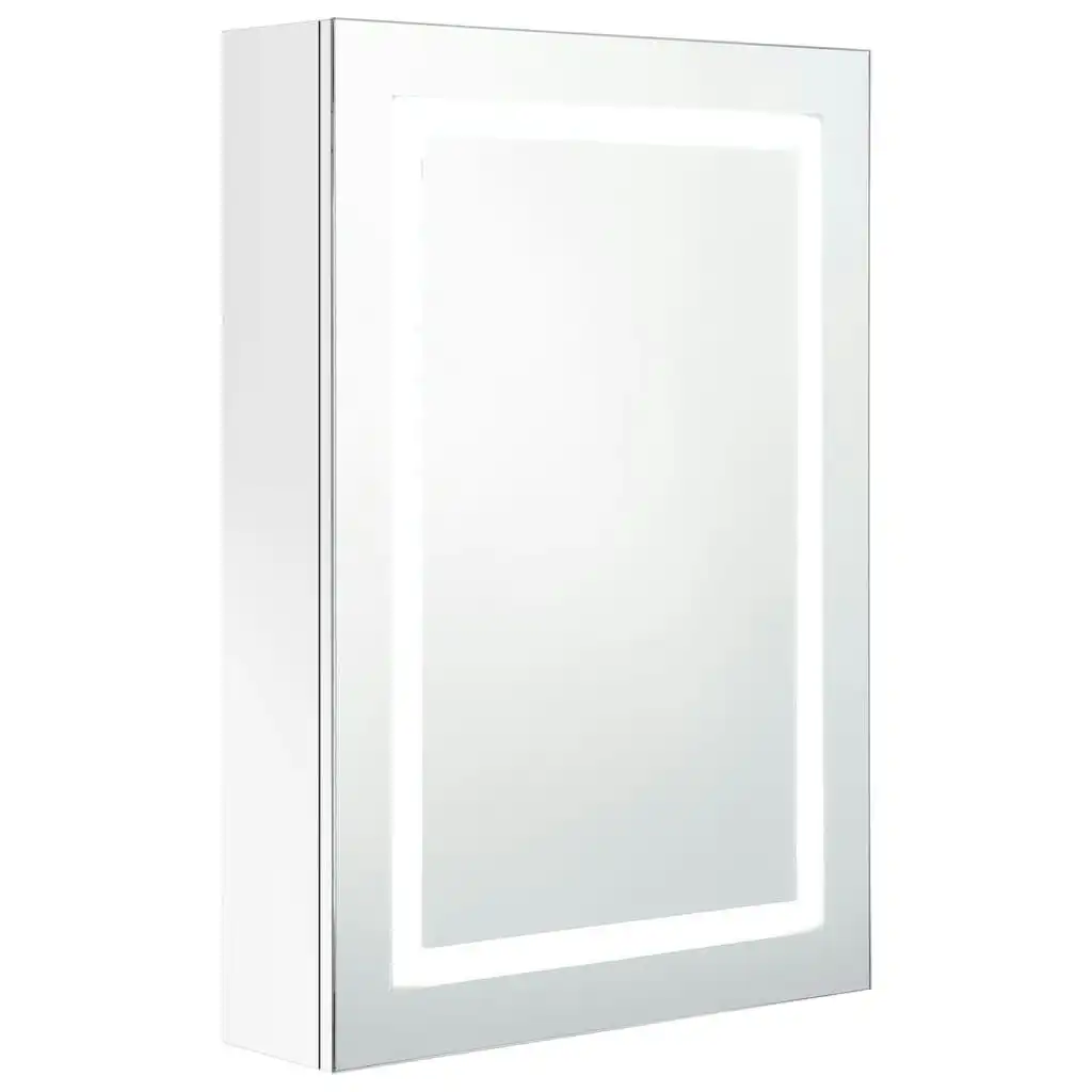 LED Bathroom Mirror Cabinet Shining White 50x13x70 cm 326494