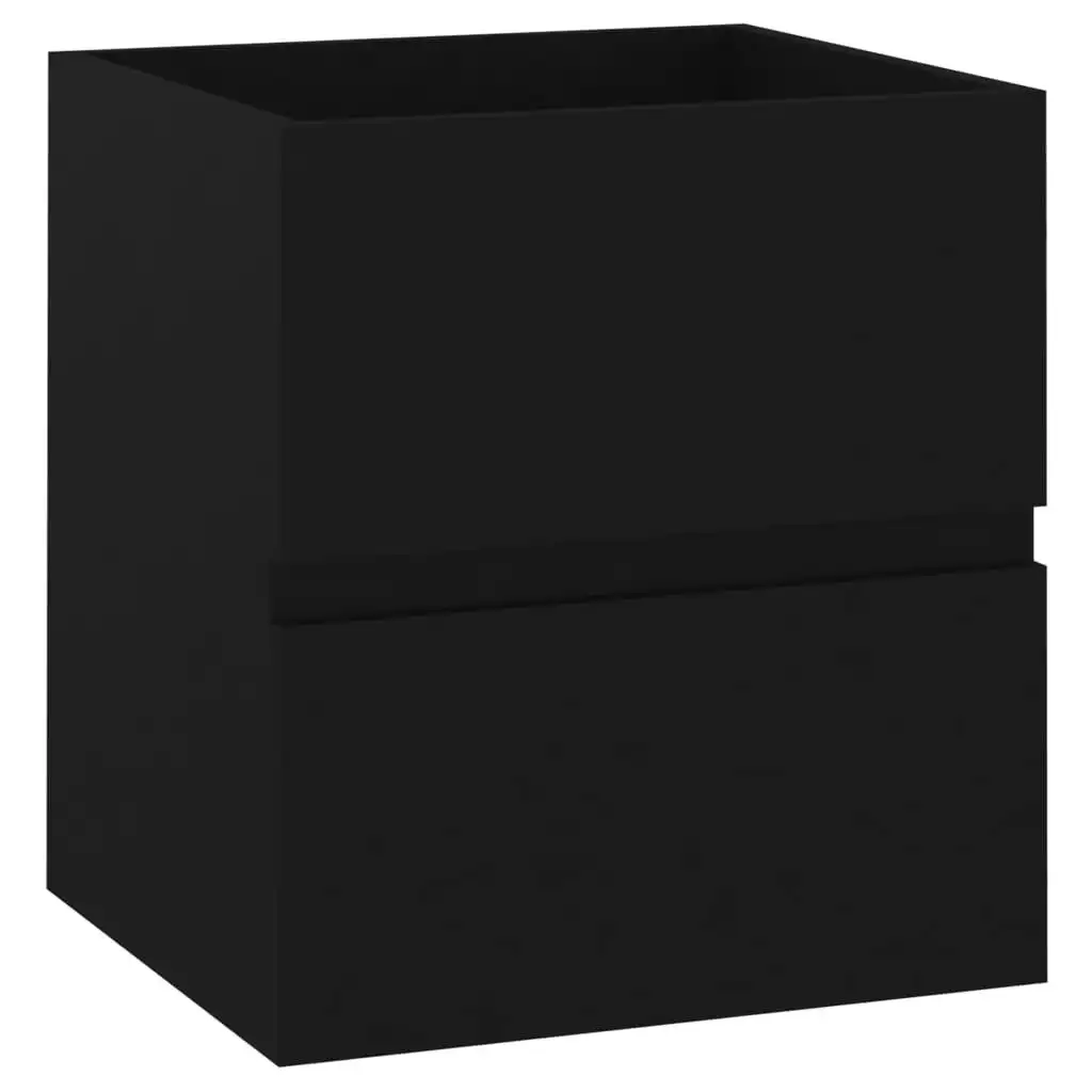 Sink Cabinet Black 41x38.5x45 cm Engineered Wood 804729