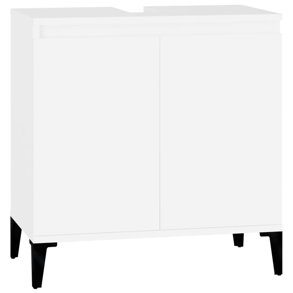 Sink Cabinet White 58x33x60 cm Engineered Wood 821260