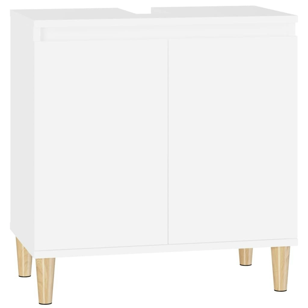 Sink Cabinet White 58x33x60 cm Engineered Wood 821252