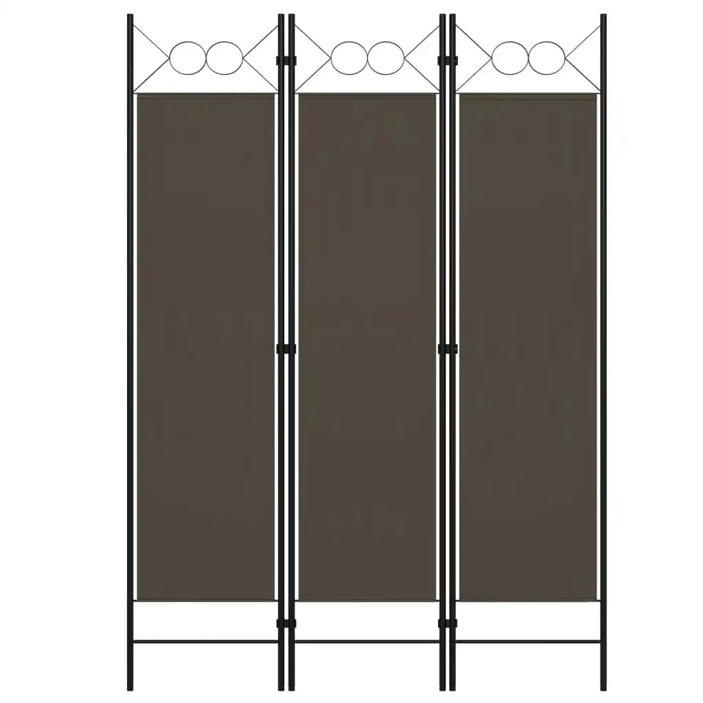 3-Panel Room Divider Anthracite 120x180 cm 320701