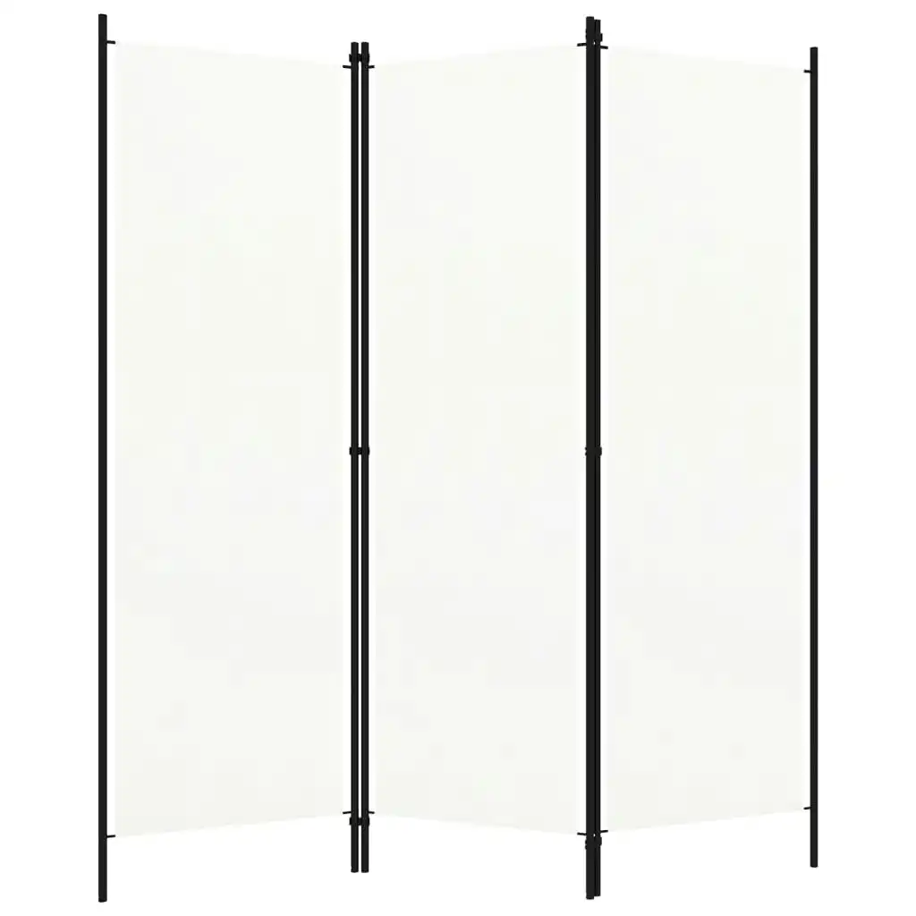 3-Panel Room Divider White 150x180 cm 320715