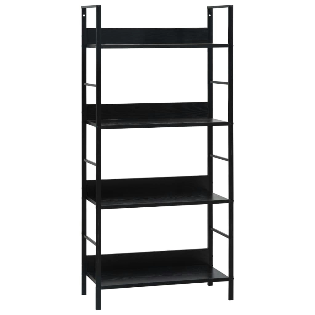 4-Layer Book Shelf Black 60x27.6x124.5 cm Engineered Wood 288222