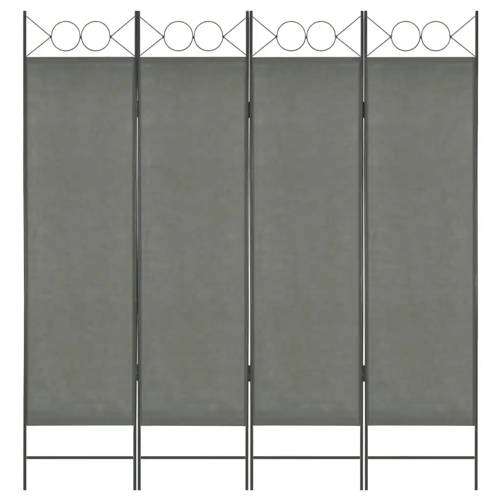 4-Panel Room Divider Anthracite 160x180 cm 280237