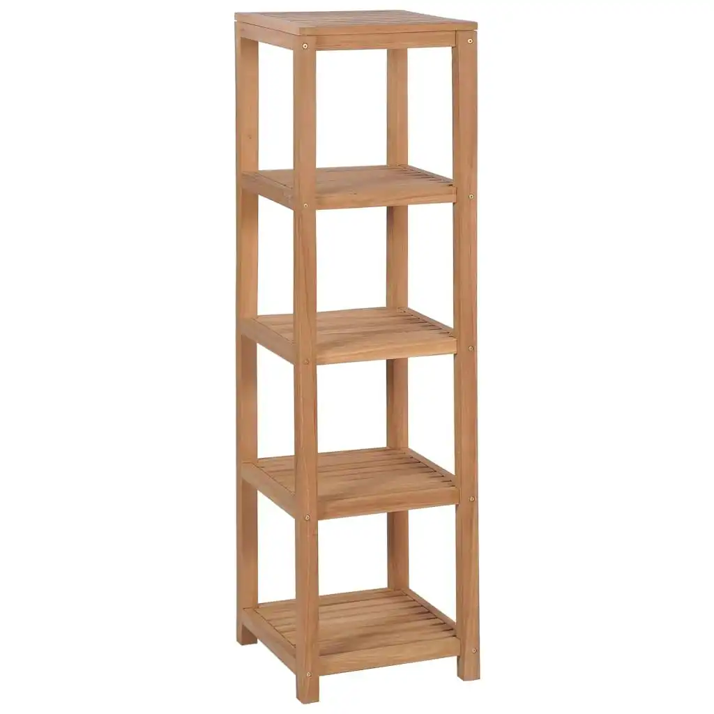 4-Tier Bathroom Storage Rack Solid Teak 42x42x165 cm 246500