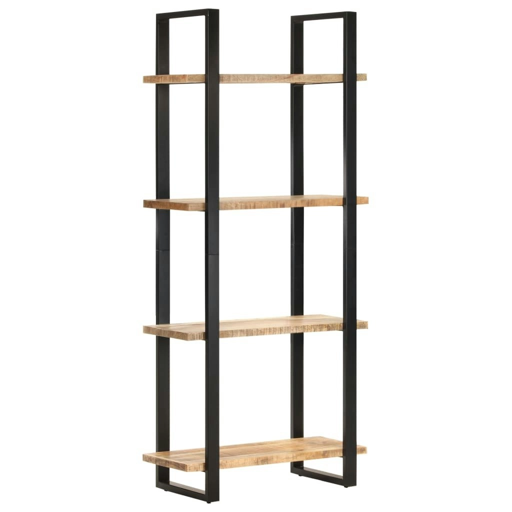 4-Tier Bookcase 80x40x180 cm Rough Mango Wood 321060