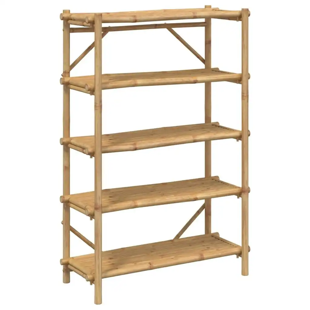 5-Layer Shelf 100x40x150 cm Bamboo 366459