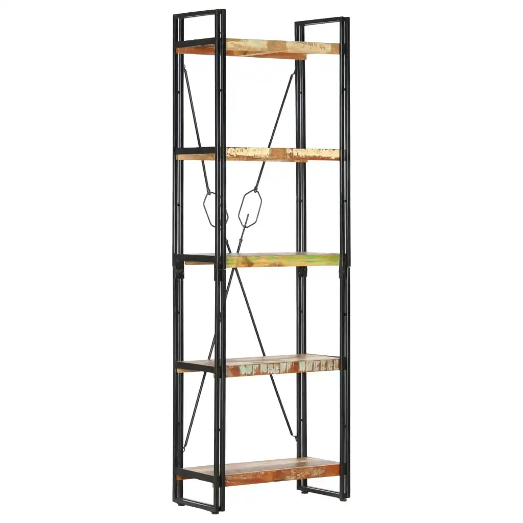 5-Tier Bookcase 60x30x180 cm Solid Reclaimed Wood 286585